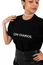 Con Ovarios.™ T-Shirt in Black (Bundle It and Save)