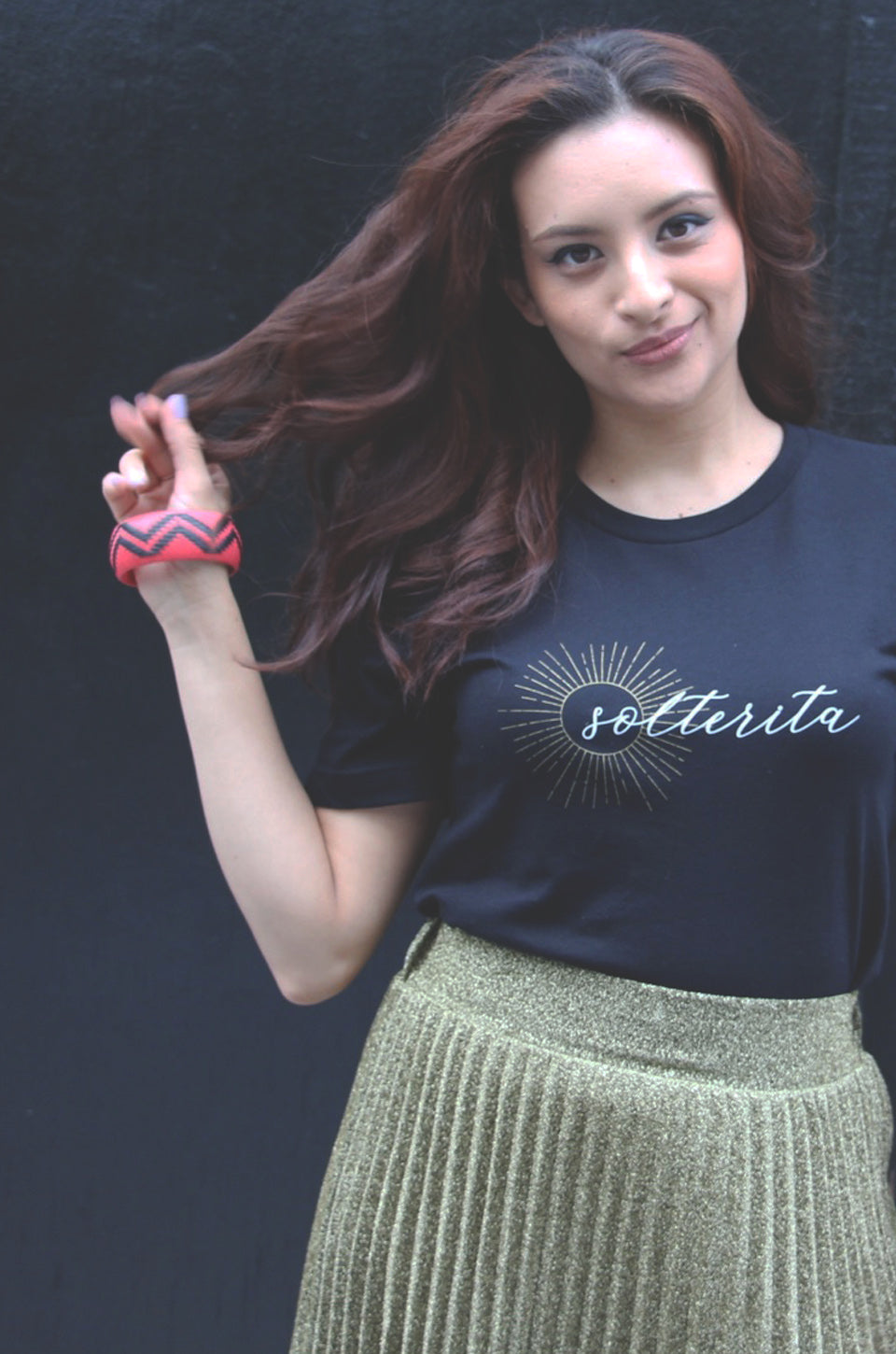Solterita Semi Cropped T-Shirt Black