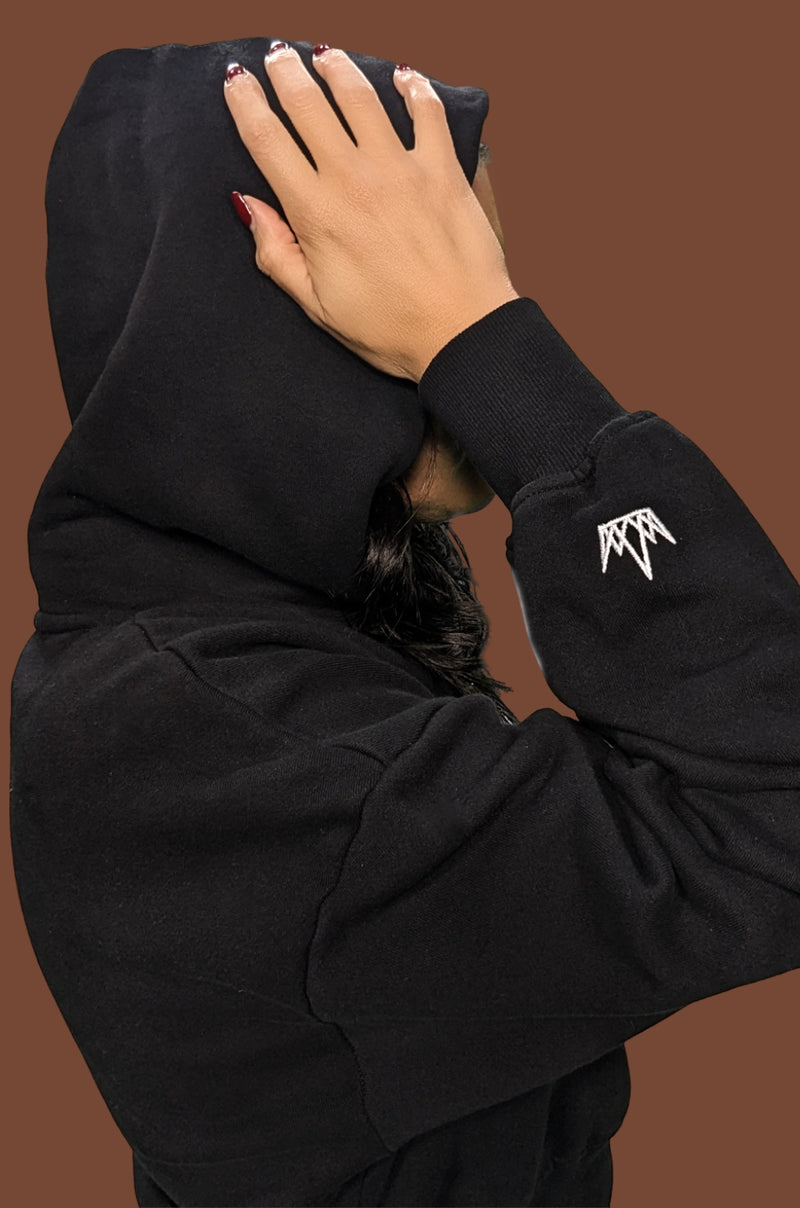 Norteña Embroidered Heavyweight Cropped Hoodie