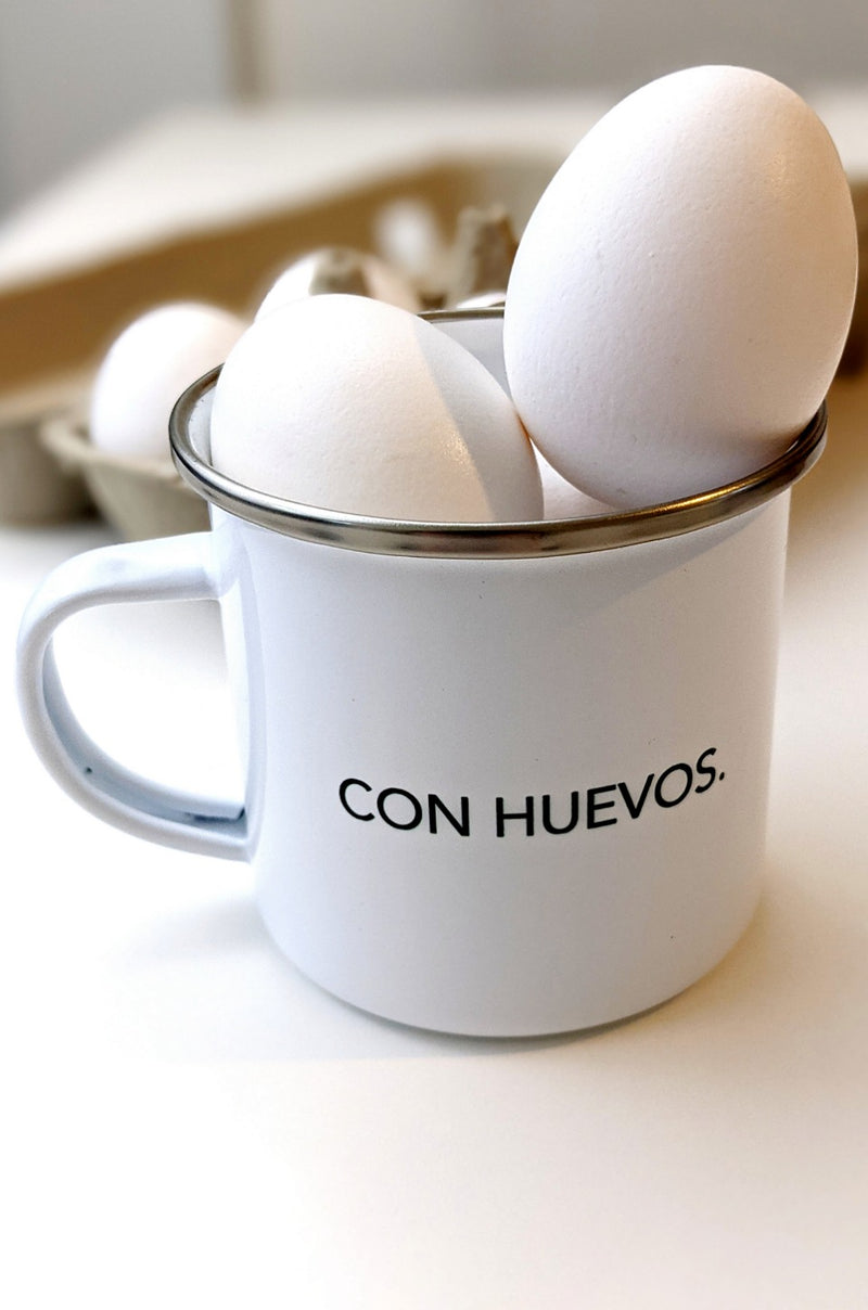 enamel latino latina statement coffee mug