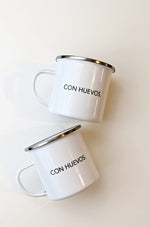 enamel latino latina statement coffee mug
