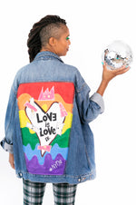 Love Is Love Canvas Denim Jacket