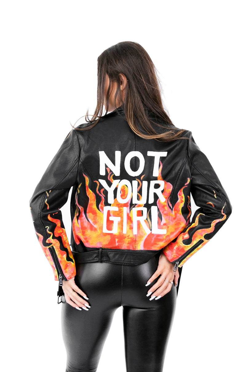 Not Your Girl Vegan Leather Jacket